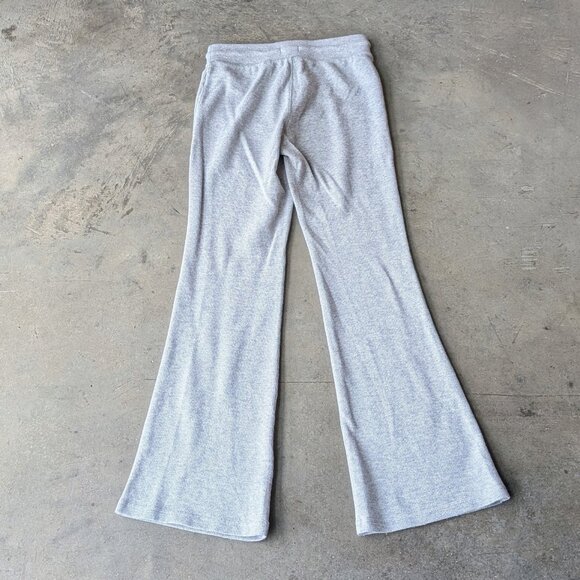 Aritzia Sunday Best Baby Waffle Knit Pants Kick Flare Gray size 2XS - Picture 8 of 8